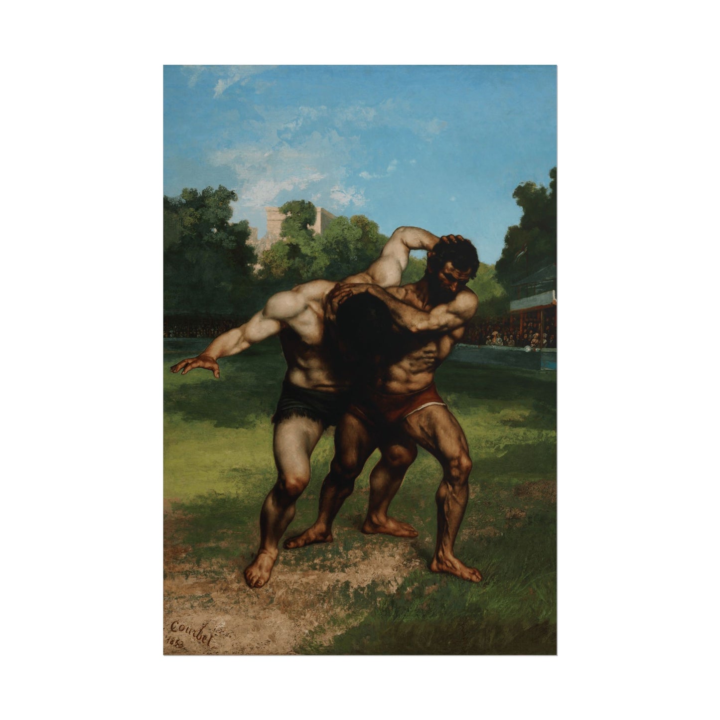 The Wrestlers Reproduction