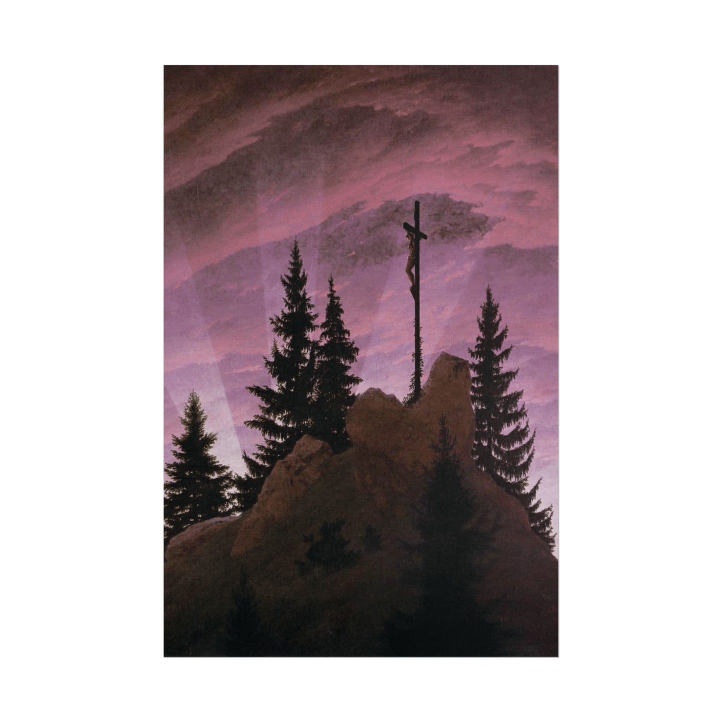 Cross in the Mountains Reproduction