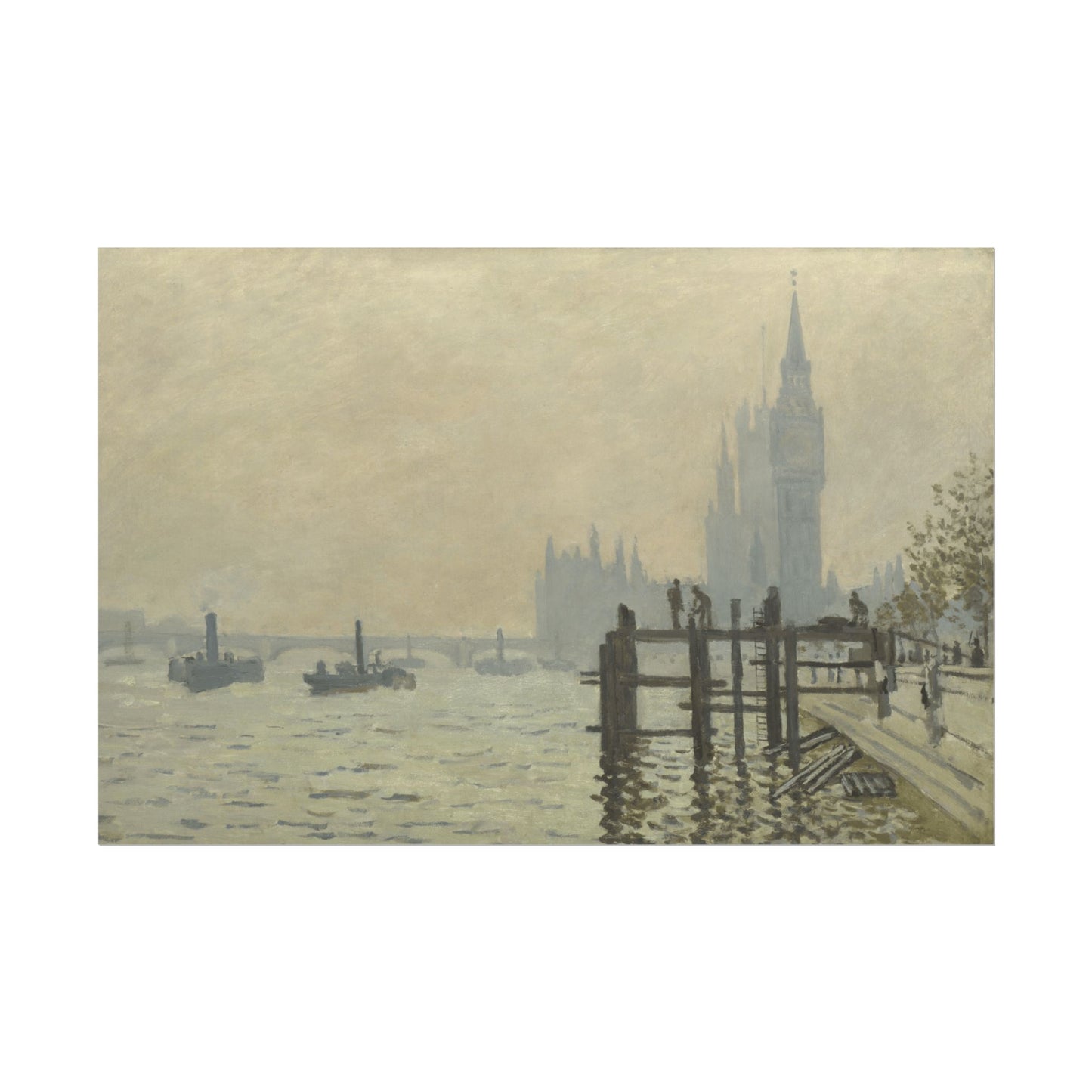 The Thames Below Westminster Reproduction