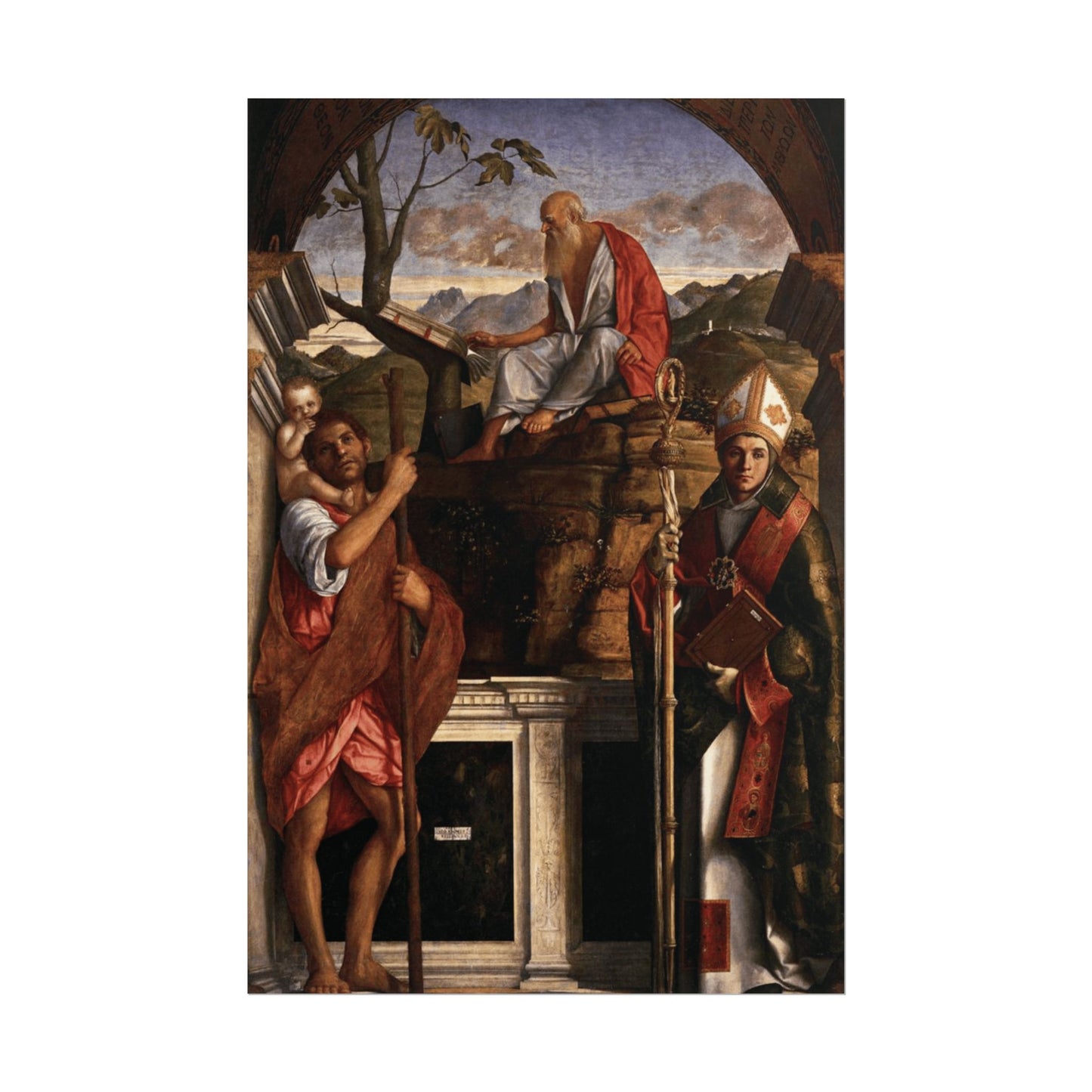 Sts Christopher, Jerome and Louis of Toulouse Reproduction