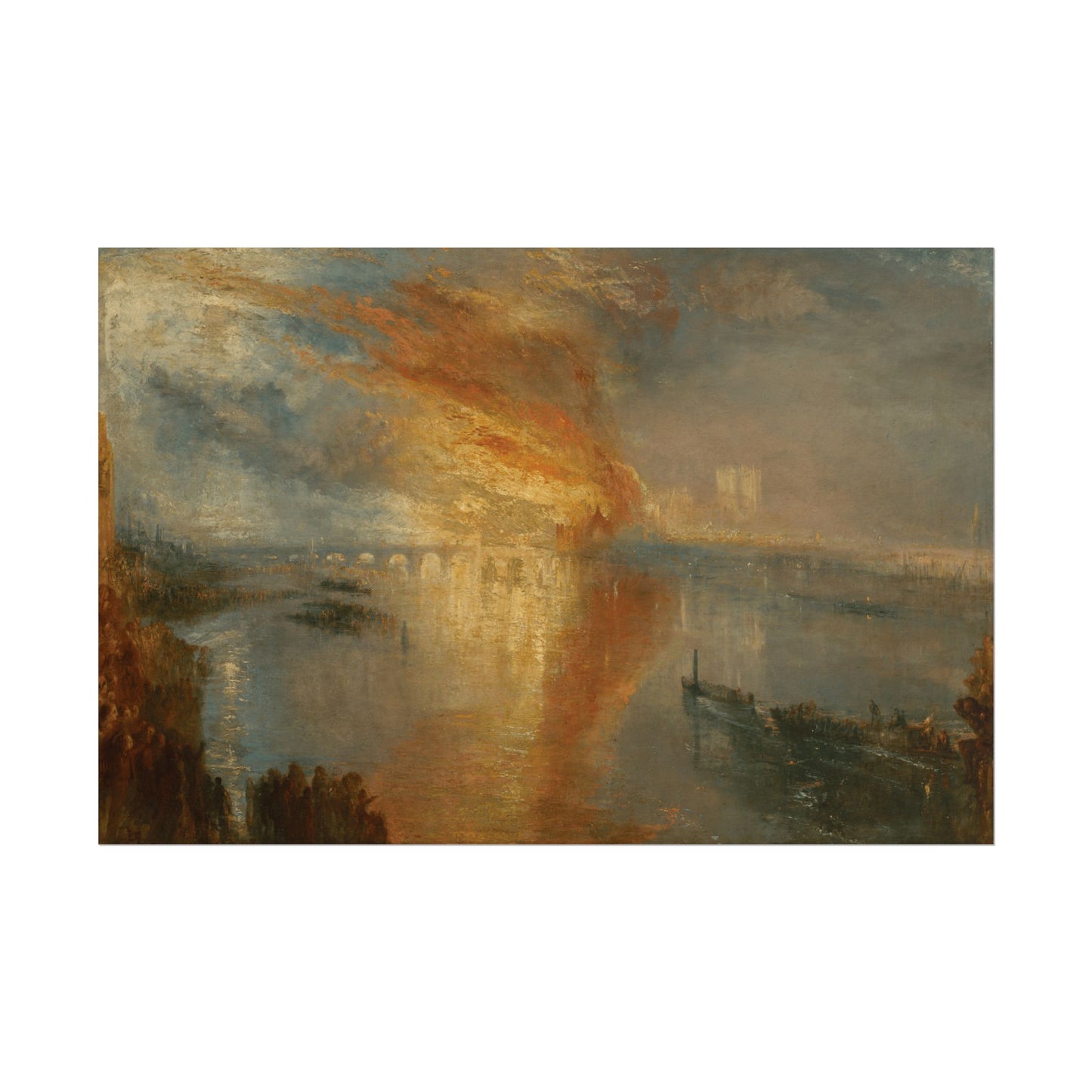 The Burning of the Houses of Parliament Reproduction