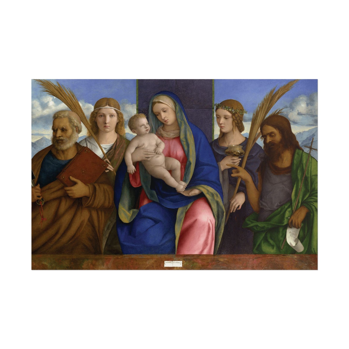 Madonna and Child with Saints Reproduction