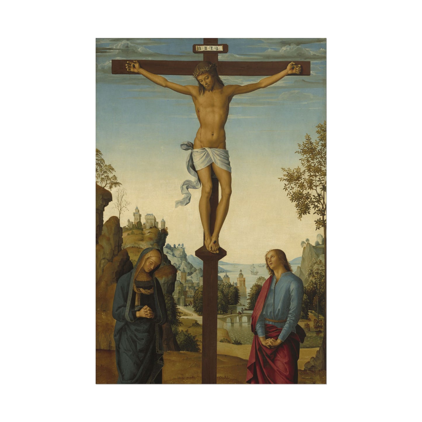 The Crucifixion with the Virgin, Saint John, Saint Jerome, and Saint Mary Magdalene Reproduction