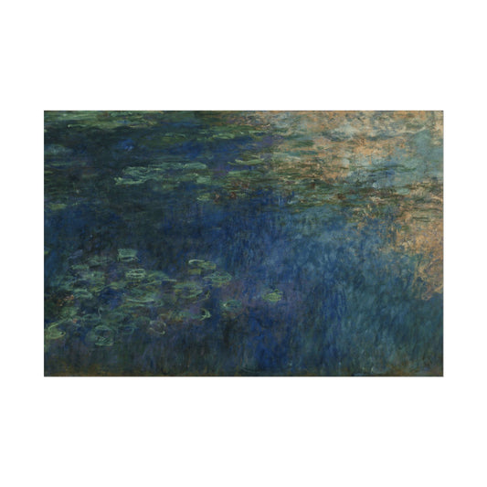 Reflections of Clouds on the Water-Lily Pond Reproduction