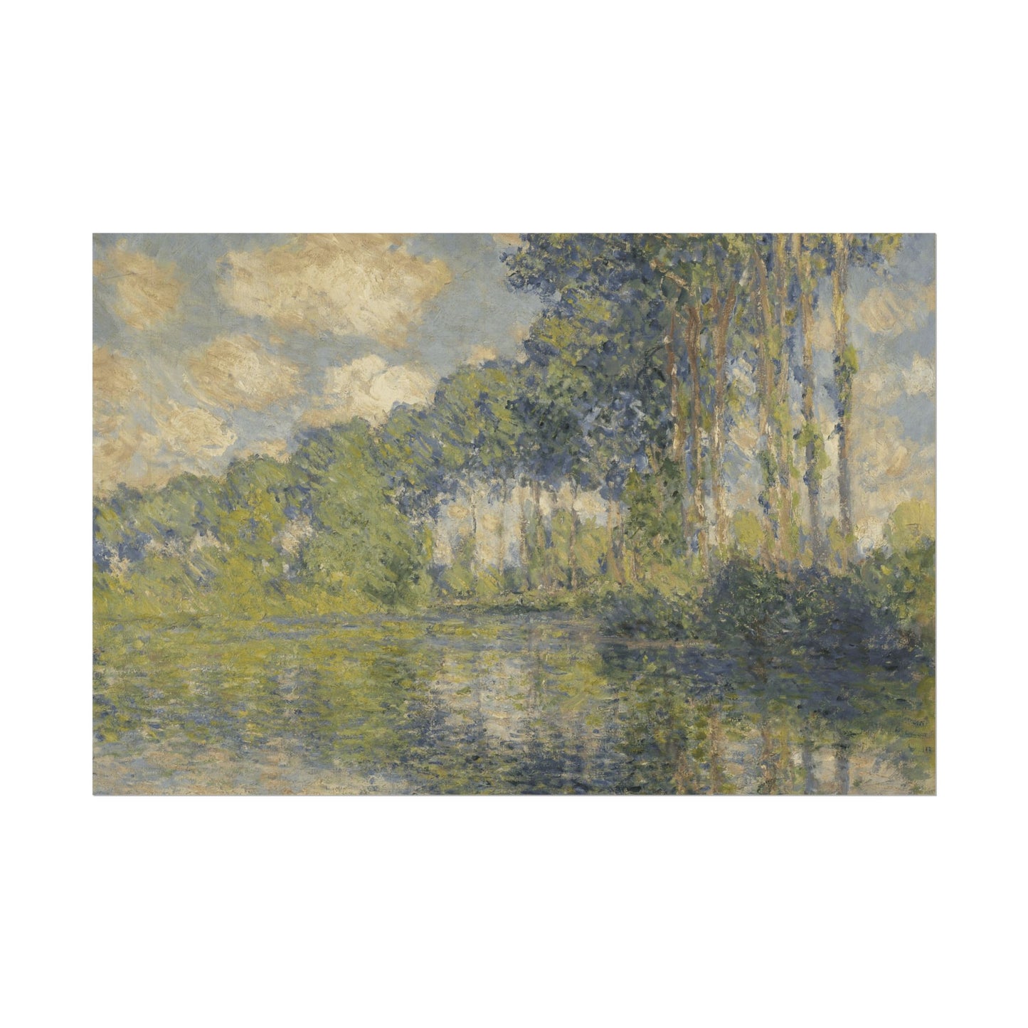 Poplars on the Epte Reproduction