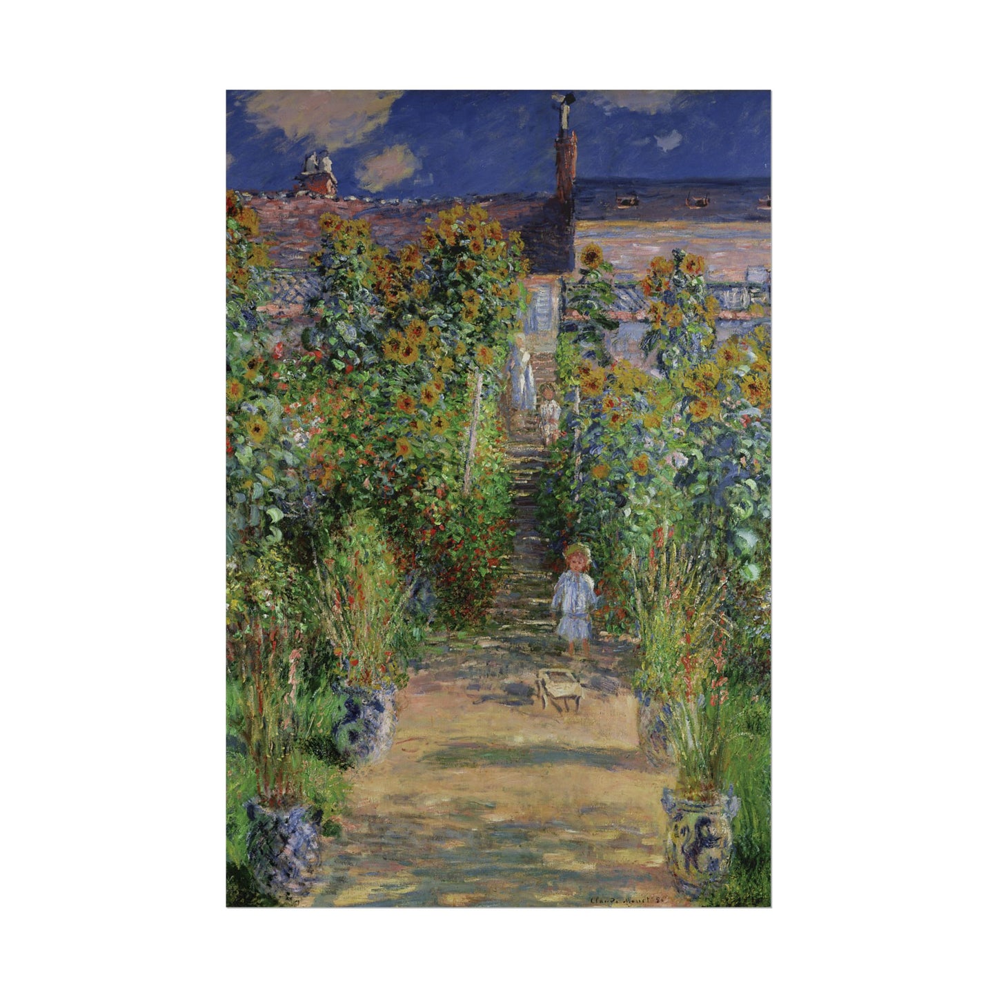 The Artist's Garden at Vétheuil Reproduction