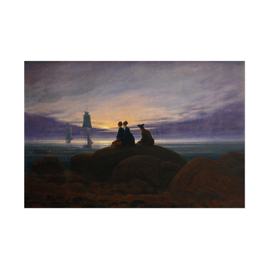 Moonrise over the Sea Reproduction