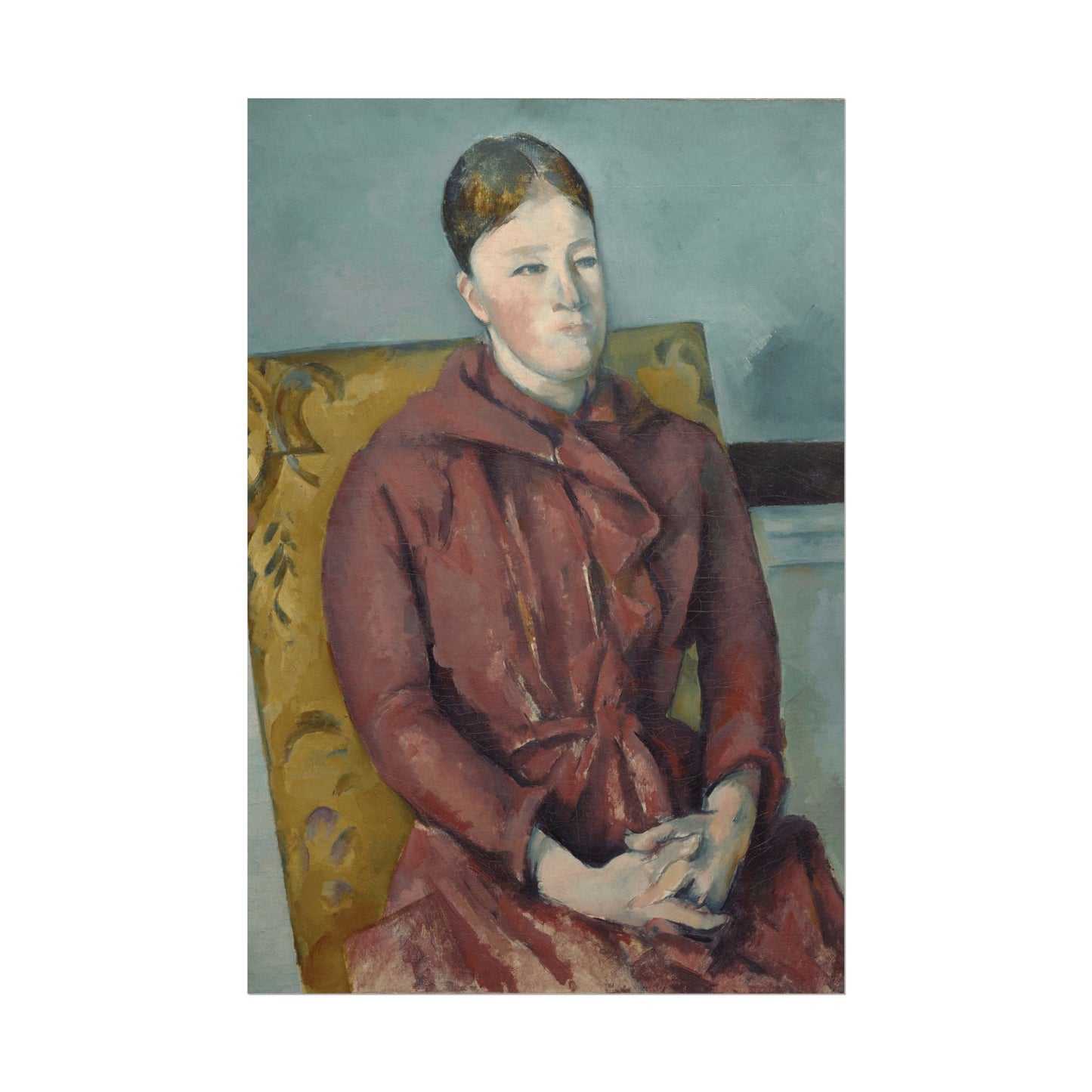Madame Cézanne in a Yellow Chair Reproduction
