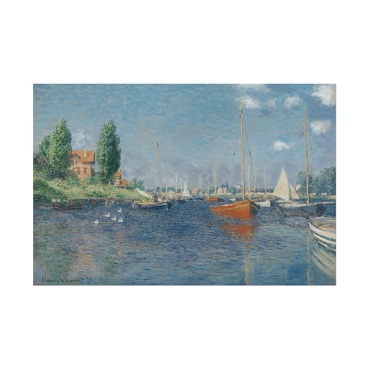 Red Boats at Argenteuil Reproduction