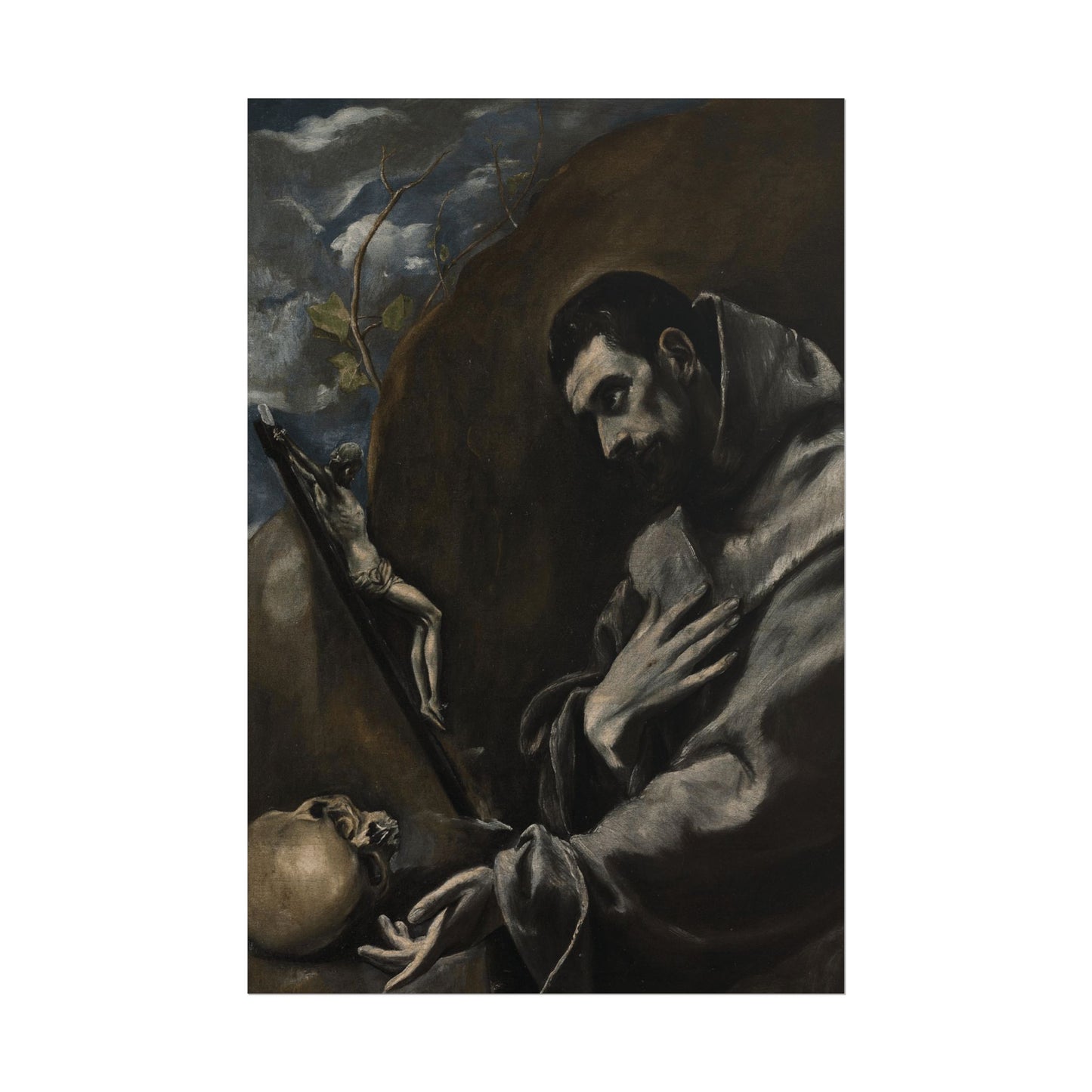 Saint Francis of Assisi in Meditation Reproduction