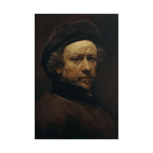 Self-Portrait with Beret and Turned-Up Collar Reproduction