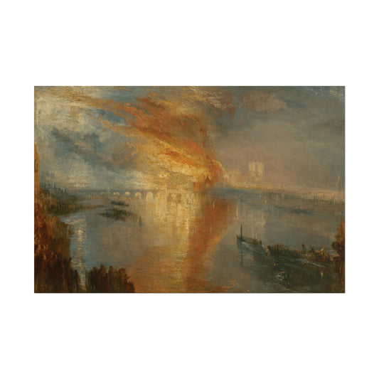The Burning of the Houses of Parliament Reproduction