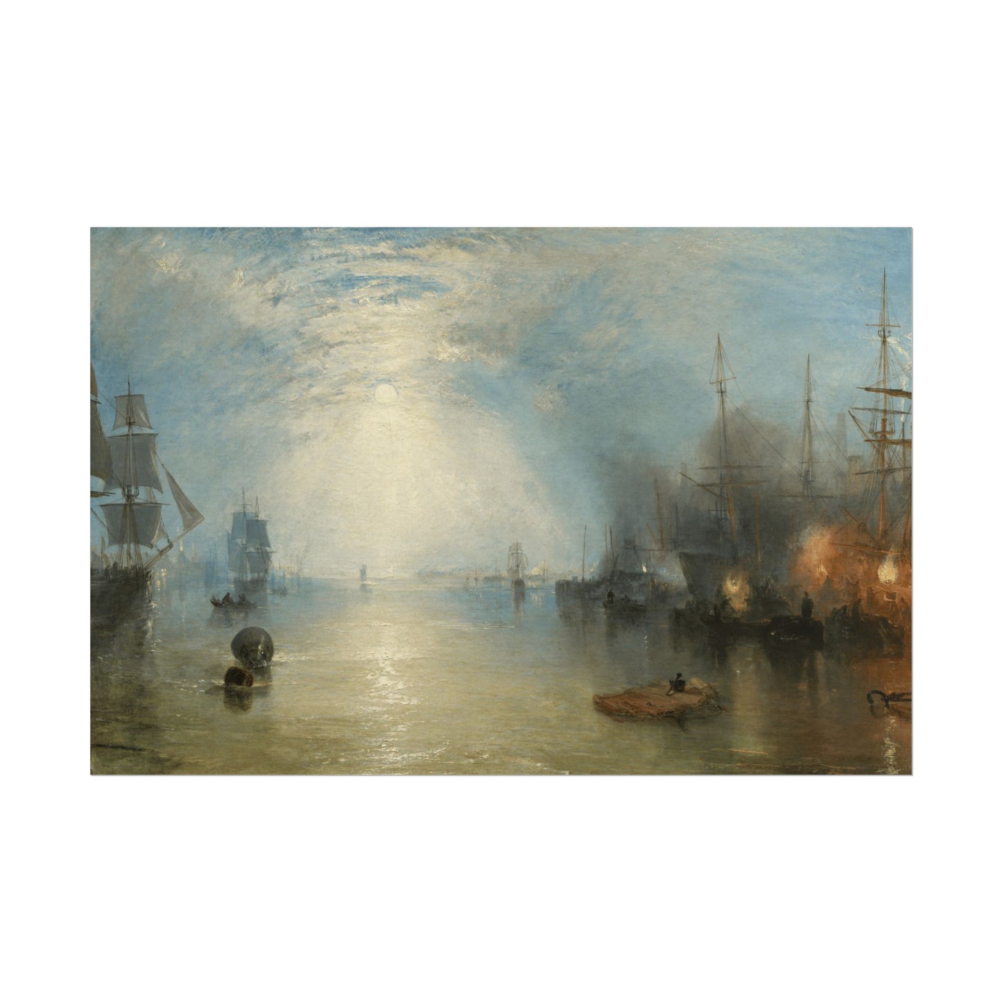 Keelmen Heaving in Coals by Moonlight Reproduction
