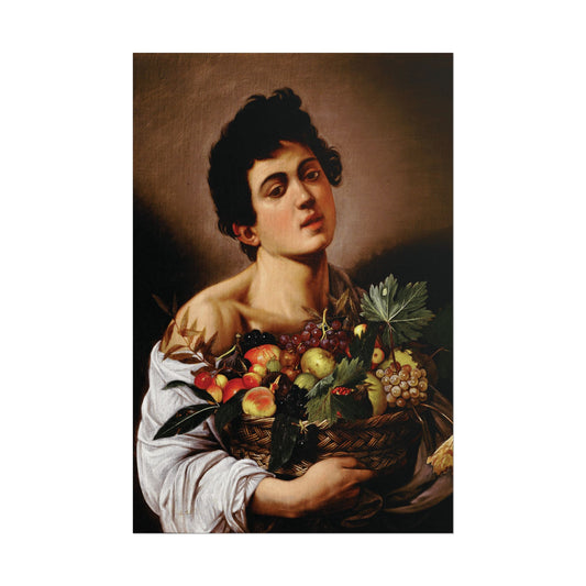 Boy with a Basket of Fruit Reproduction