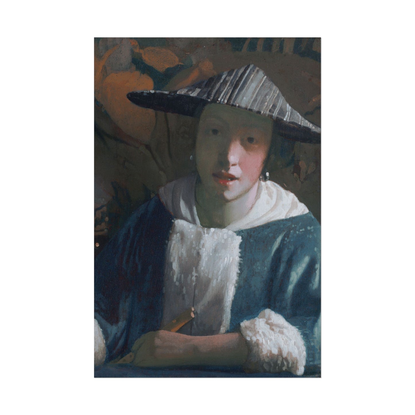Girl with a Flute Reproduction