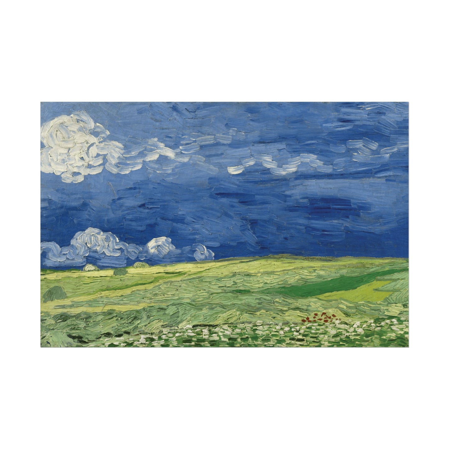 Wheatfield Under Thunderclouds Reproduction
