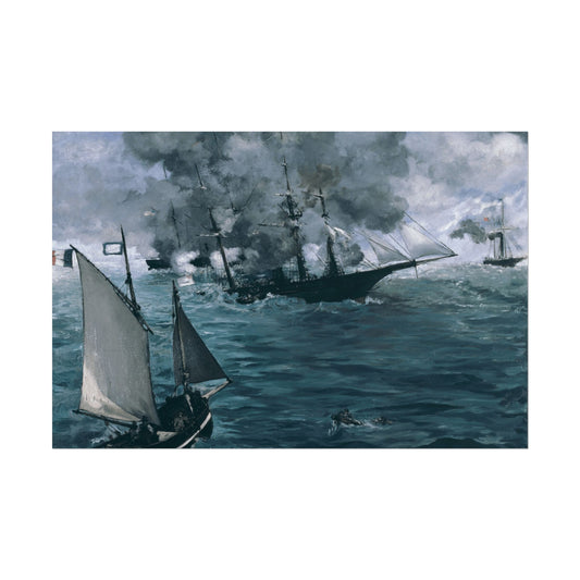 The Battle of the Kearsarge and the Alabama Reproduction