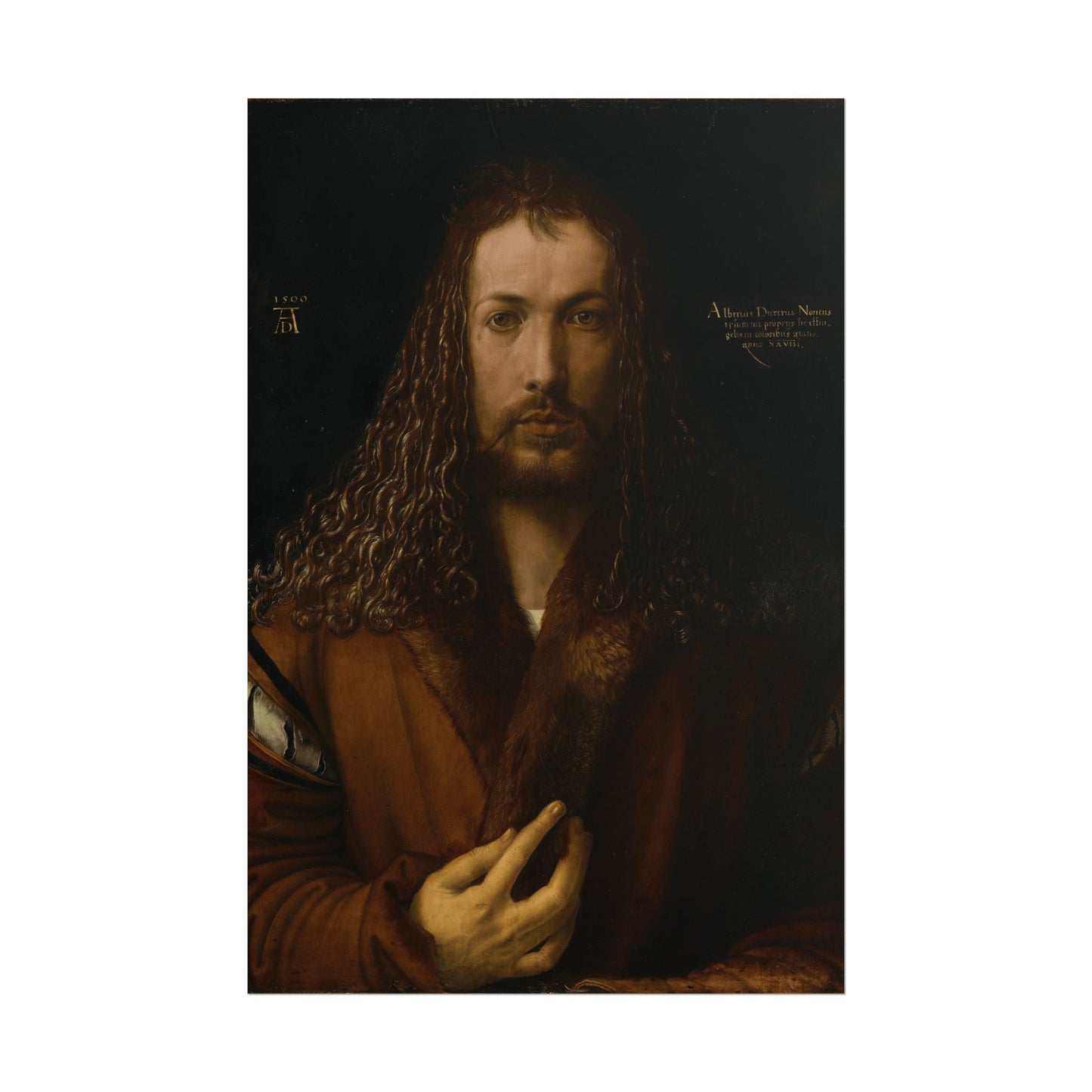 Self-Portrait with Fur-Trimmed Robe Reproduction