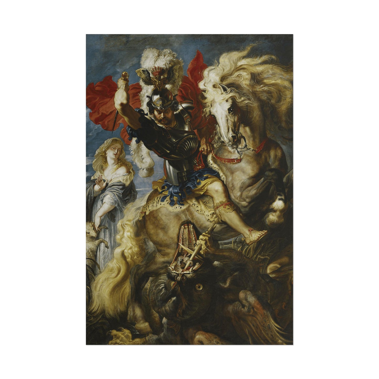 St George Battles the Dragon Reproduction