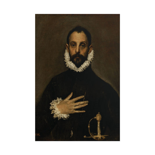 The Nobleman with His Hand on His Chest Reproduction