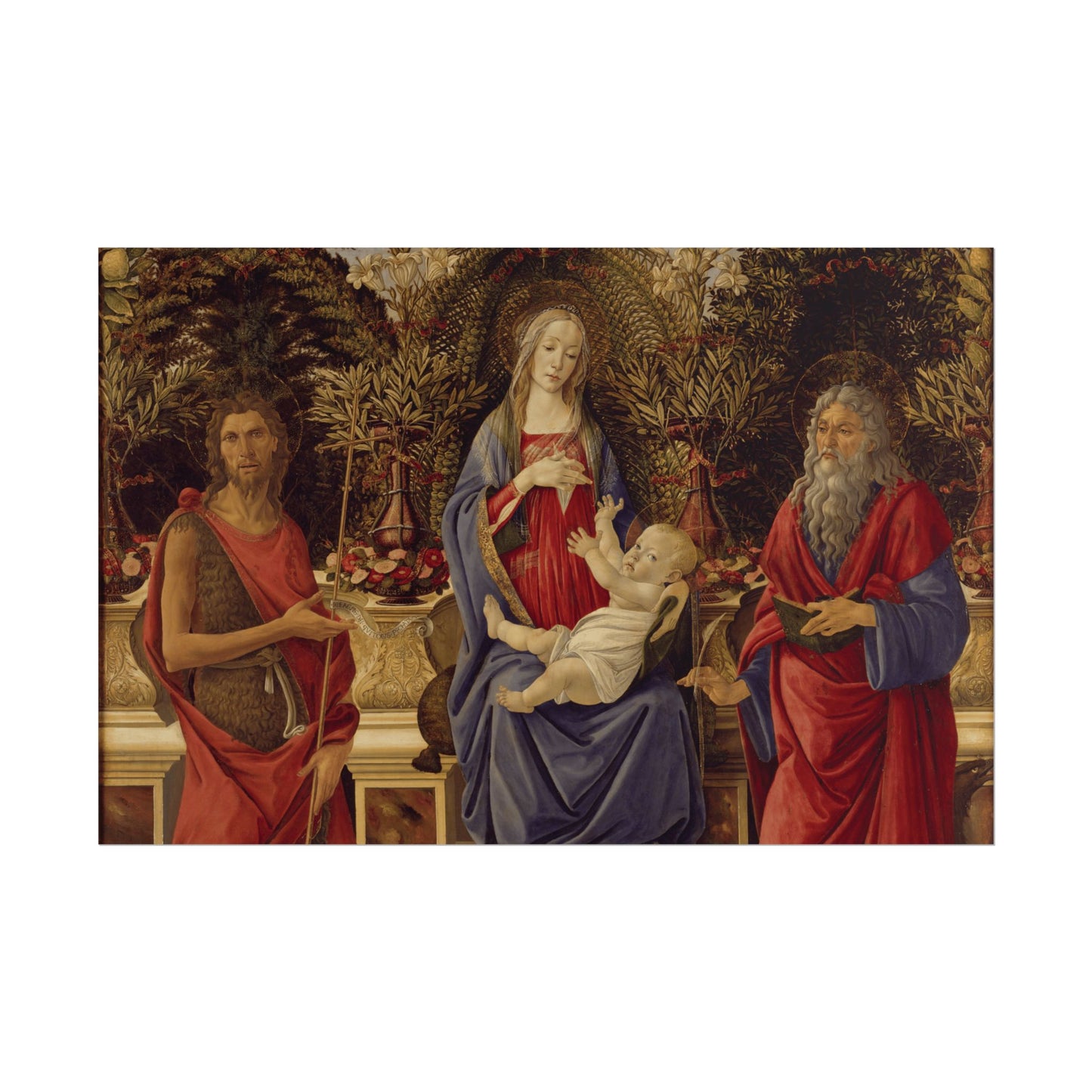 The Virgin and Child Enthroned Reproduction