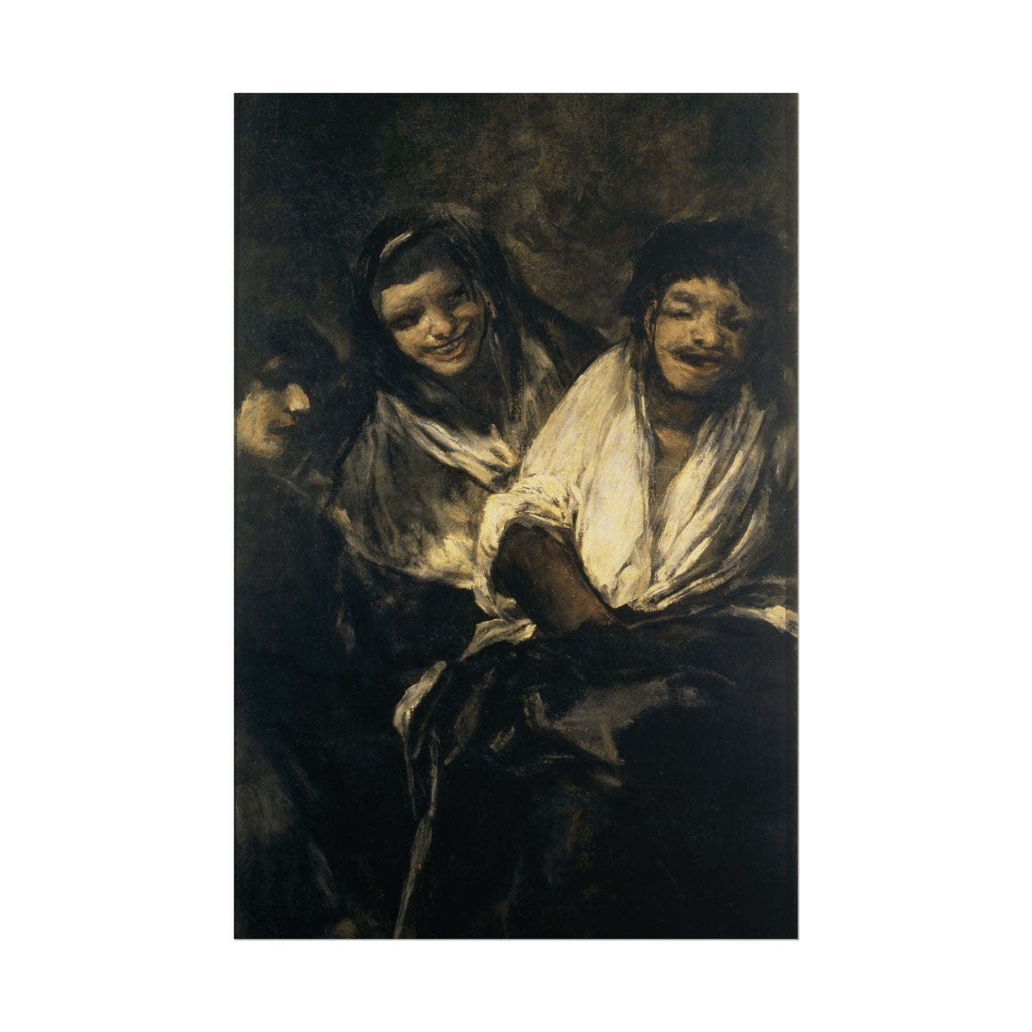 Man Mocked by Two Women Reproduction