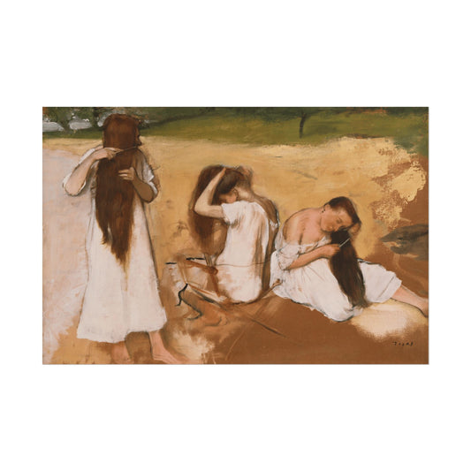 Women Combing Their Hair Reproduction