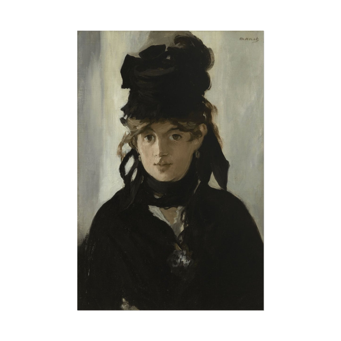 Berthe Morisot with a Bouquet of Violets Reproduction